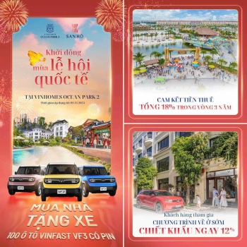 Khởi động mùa lễ hội Quốc tế tại Vinhomes Ocean Park 2: Mua nhà San Hô - Tặng ngay 100 xe VinFast VF3