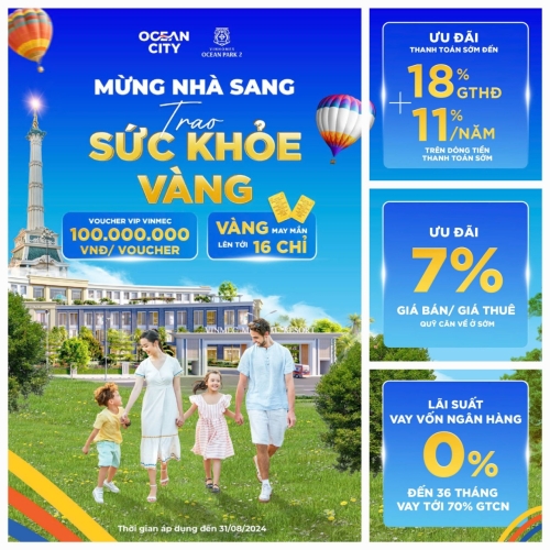 Mừng nhà sang, trao sức khỏe vàng với bộ đôi đặc quyền dành riêng cho chủ sở hữu