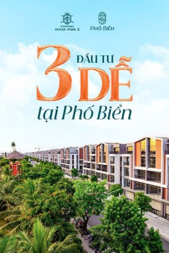 Phố Biển: Đầu tư 3 dễ, lợi thế sinh lời