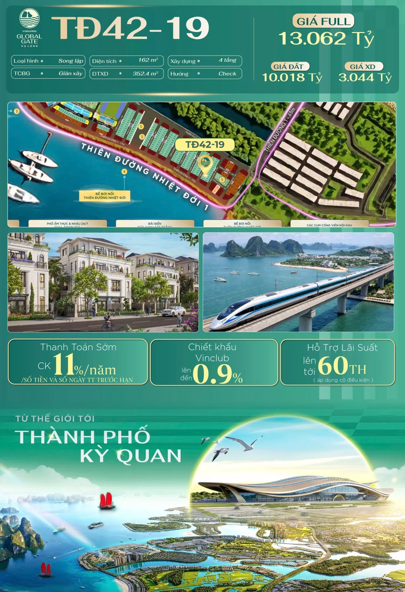 Các loại hình nhà ở Vinhomes Global Gate Hạ Long