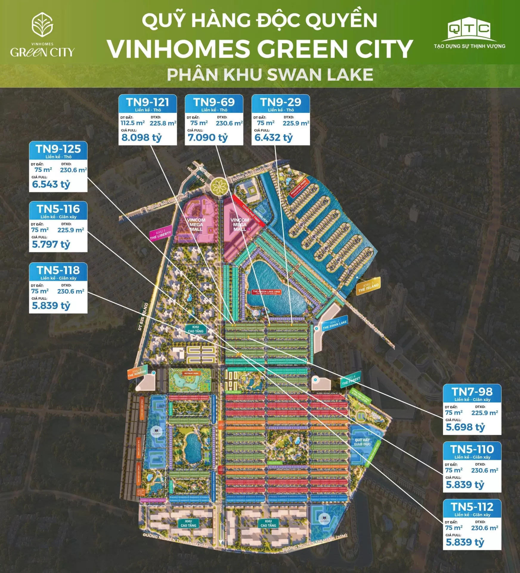 Liền kề Vinhomes Green City: Giá bán & Cơ hội Đầu tư 2026