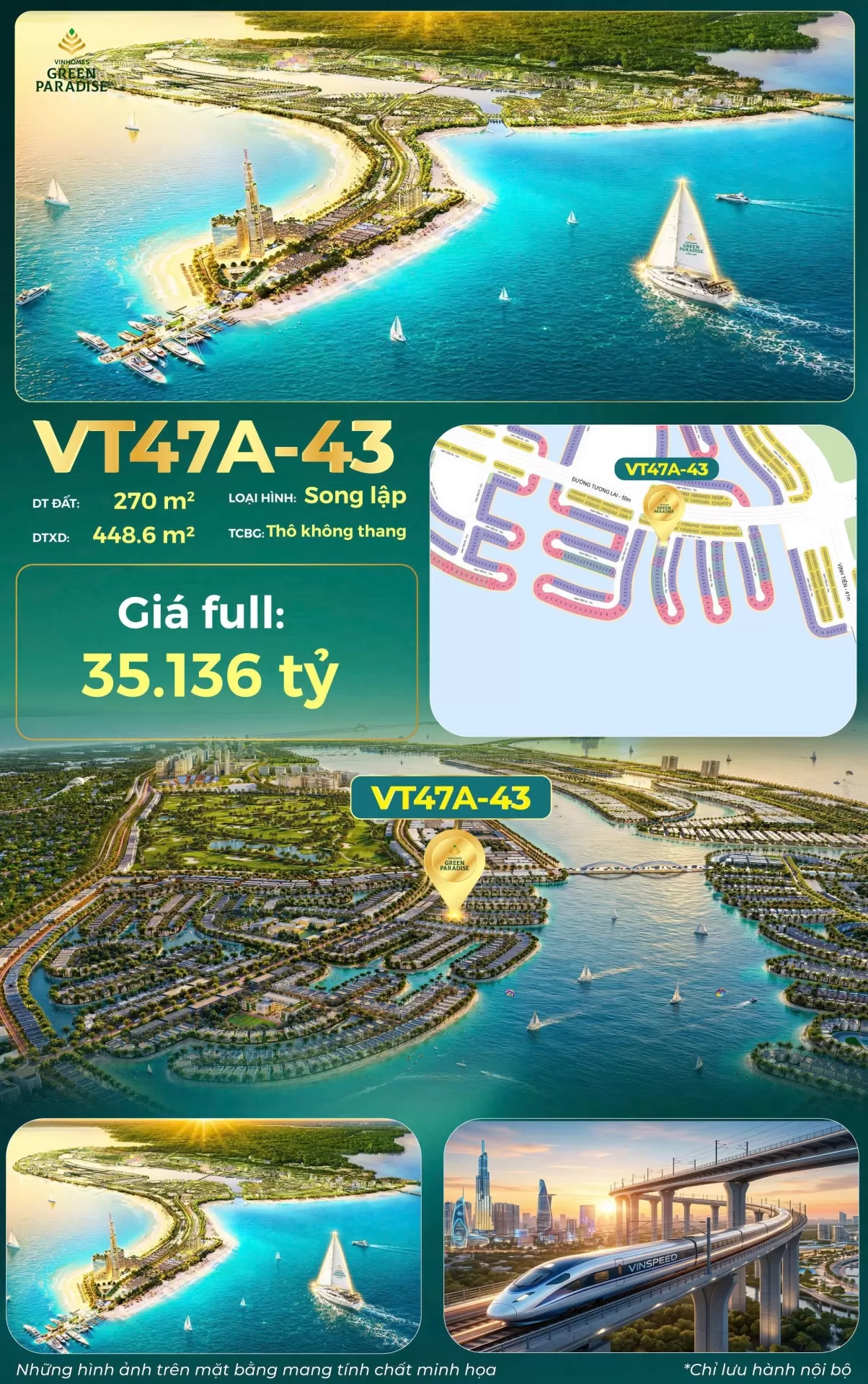 Nhà phố Boulevard Prime tại Vinhomes Green Paradise: Tiềm năng tạo dòng tiền & tăng giá