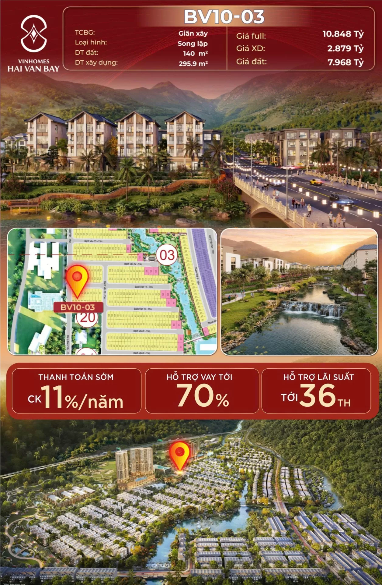 Hạ tầng Vinhomes Hải Vân Bay có gì? Tọa độ 