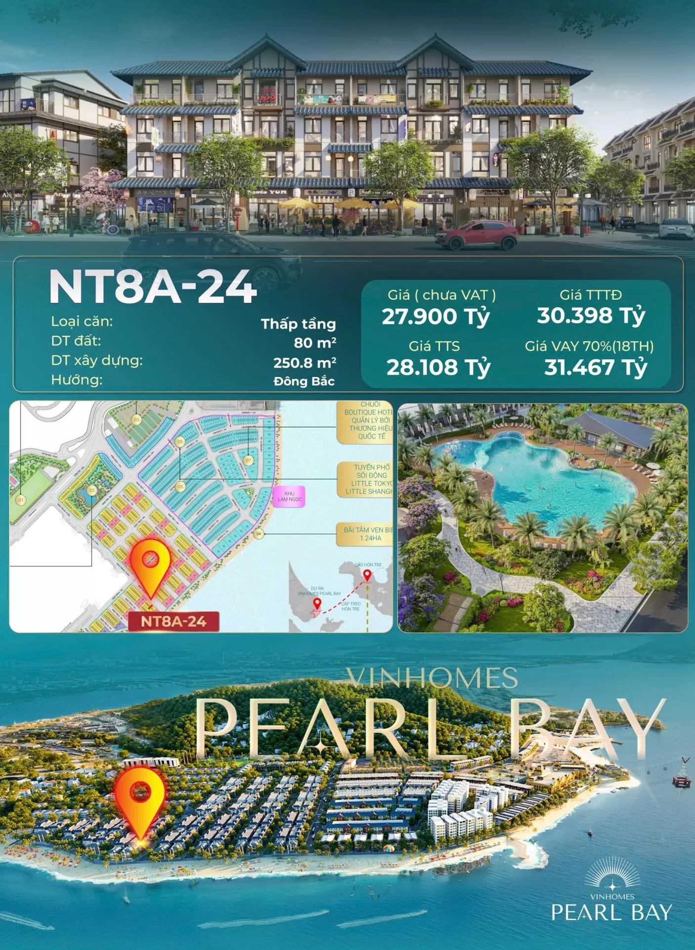 Nhà phố Lam Ngọc: Siêu phẩm tại Vinhomes Pearl Bay